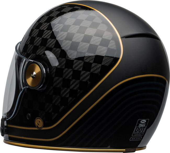 Casco Integrale Bullitt Carbon Rsd Check It Matte Gloss Black Bell