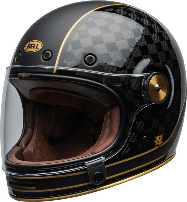 Casco Integrale Bullitt Carbon Rsd Check It Matte Gloss Black Bell Nero