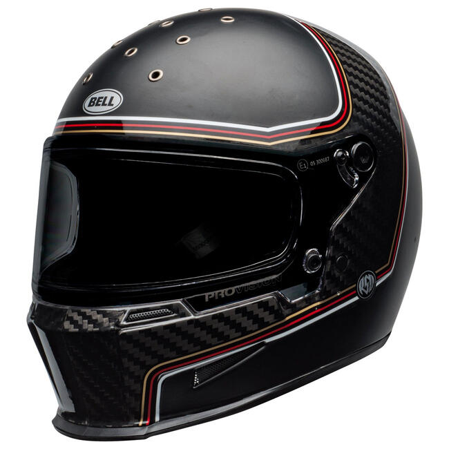 CASCO INTEGRALE ELIMINATOR CARBON RSD THE CHARGE  MATTE GLOSS BLACK BELL   FuorigiriWeb 