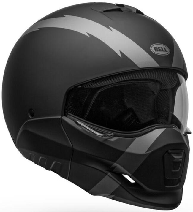 Casco Modulare Broozer Arc Matte Black Gray Bell