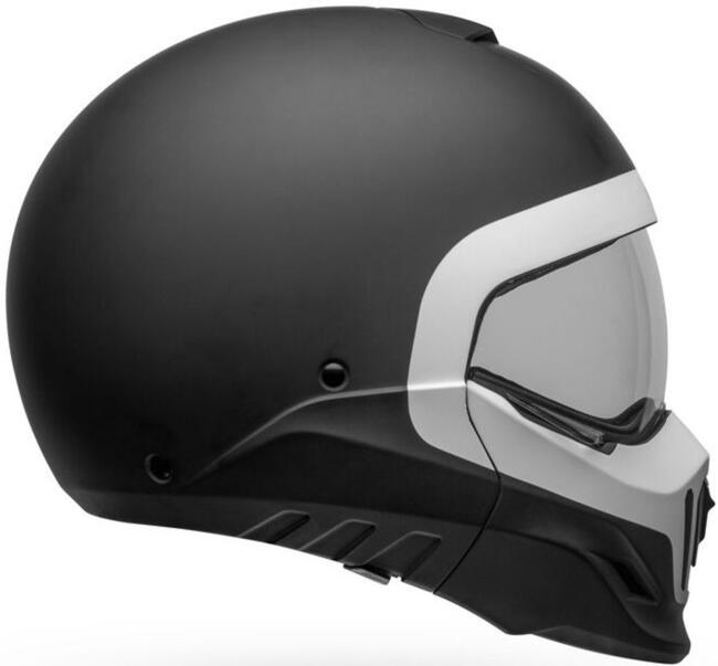 Casco Modulare Broozer Cranium  Matte Black White Bell