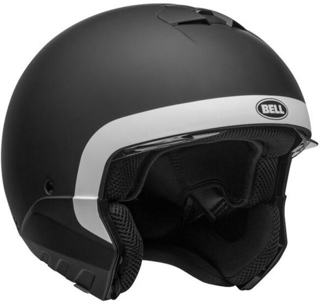 Casco Modulare Broozer Cranium  Matte Black White Bell