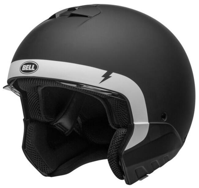 Casco Modulare Broozer Cranium  Matte Black White Bell