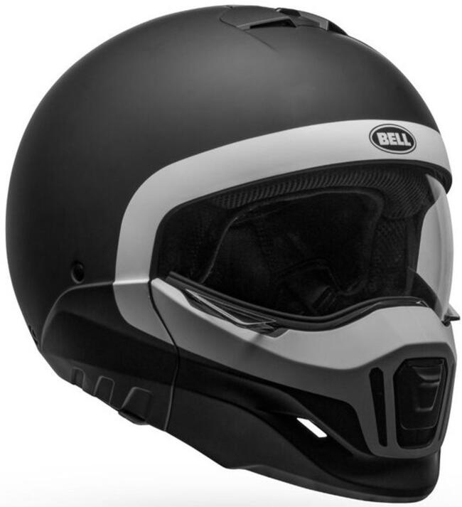 Casco Modulare Broozer Cranium  Matte Black White Bell