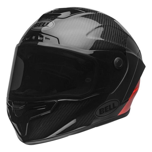 Casco Race Star Flex Dlx Lux Matt Gloss Black Red Bell