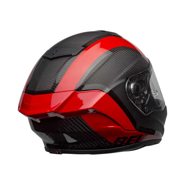 Casco Race Star Flex Dlx  Tntrm2 Matte Gloss Black Red Bell