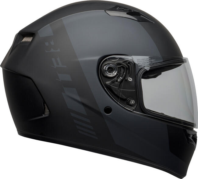 Casco Integrale Qualifier Turnpike Matte Black Gray Bell