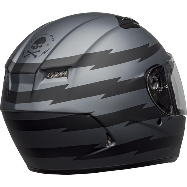 Casco Integrale Qualifier Z-ray Matte Black Gray Bell