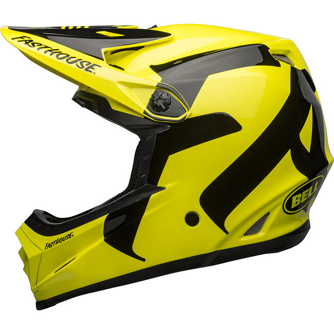 Casco Cross Moto-9 Youth Mips Fasthouse Newhall Gloss Hi-viz Black Bell