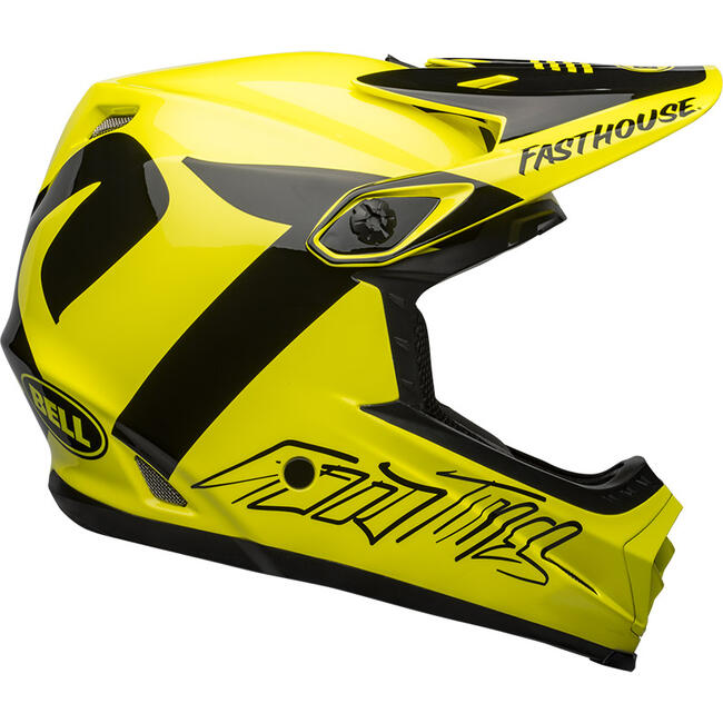 Casco Cross Moto-9 Youth Mips Fasthouse Newhall Gloss Hi-viz Black Bell