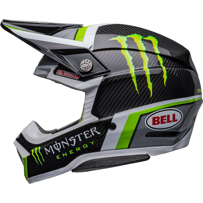 Casco Integrale Moto-10 Spherical Pro Circuit Replica Gloss Black Green