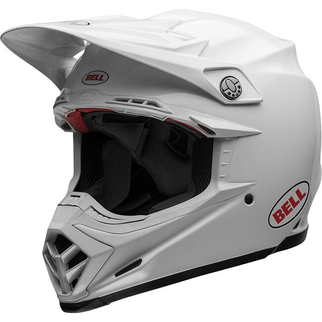 CASCO CROSS MOTO-9S FLEX GLOSS WHITE NUOVA OMOLOGAZIONE ECE 22-06  BELL   FuorigiriWeb 