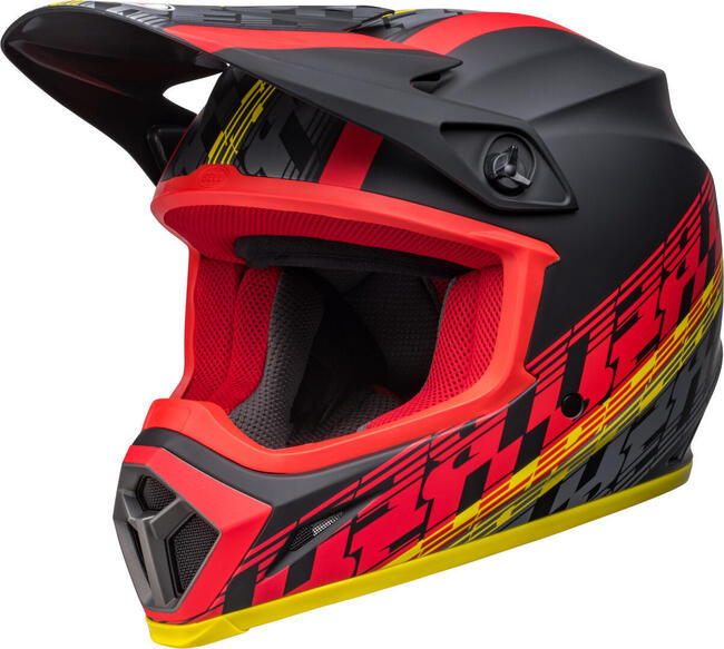 CASCO CROSS MX-9 MIPS OFFSET MATTE BLACK RED  BELL   FuorigiriWeb 