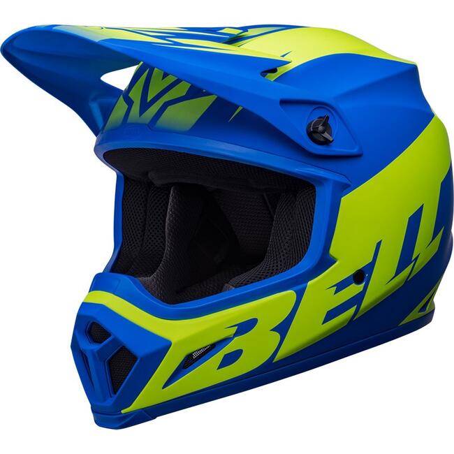 CASCO CROSS MX-9 MIPS DISRUPT MATTE CLASSIC BLUE HI-VIZ YELLOW  BELL   FuorigiriWeb 