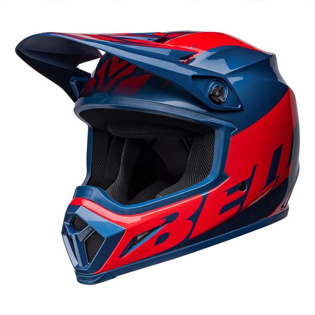 CASCO CROSS MX-9 MIPS DISRUPT GLOSS TRUE  BLUE RED BELL   FuorigiriWeb 