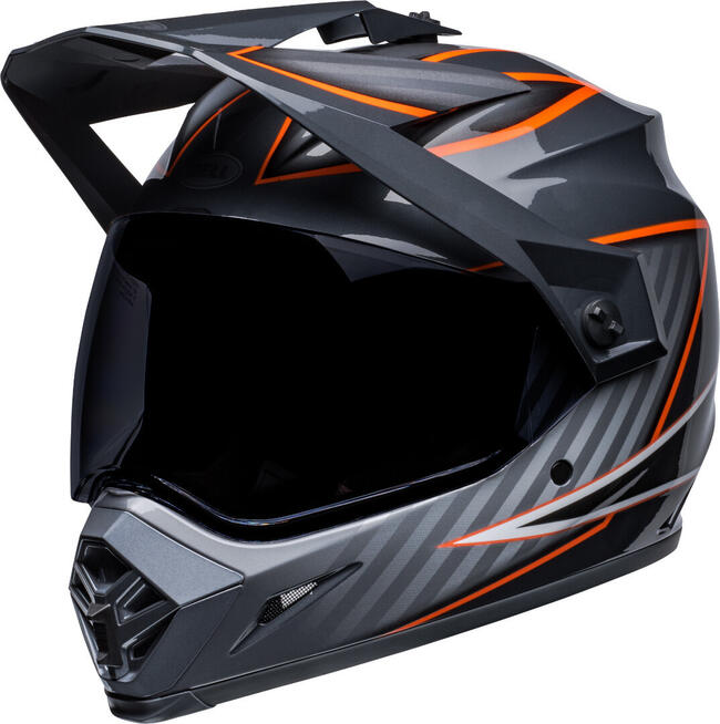 CASCO CROSS MX-9 ADVENTURE  MIPS DALTON GLOSS BLACK ORANGE BELL   FuorigiriWeb 