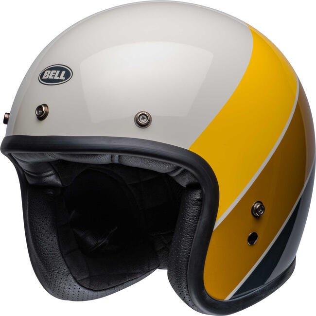 Casco Jet Custom 500 Riff Gloss Sand Yellow Bell