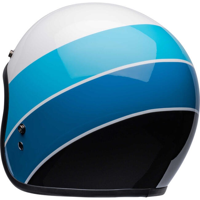 Casco Jet Custom 500 Riff Gloss White Blue Bell