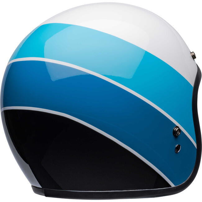 Casco Jet Custom 500 Riff Gloss White Blue Bell