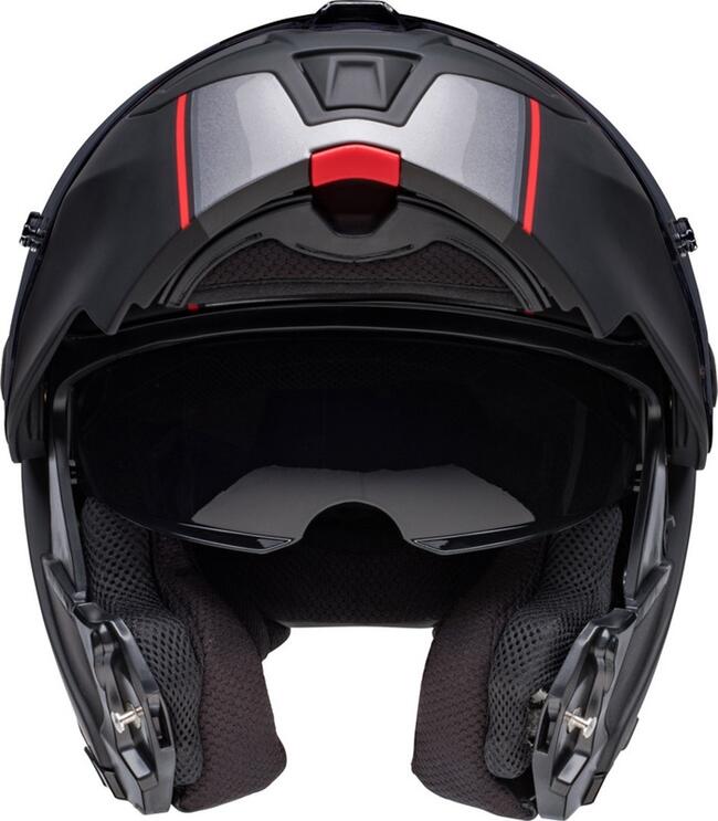 Casco Modulare Srt Modular Hartluck Jamo Matte Black Gloss Black Red Bell