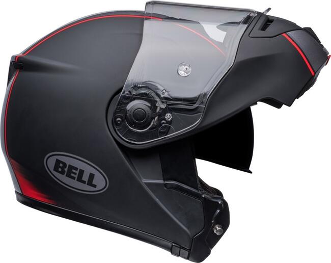 Casco Modulare Srt Modular Hartluck Jamo Matte Black Gloss Black Red Bell