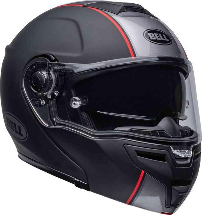 CASCO MODULARE SRT MODULAR HARTLUCK JAMO MATTE BLACK GLOSS BLACK RED BELL   FuorigiriWeb 