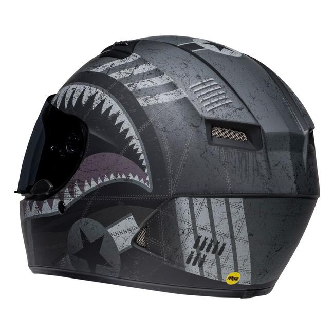 Casco Integrale Qualifier Dlx Mips Devil May Care Matte Black Gray Bell