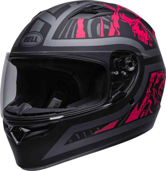 CASCO INTEGRALE QUALIFIER REBEL MATTE BLACK PINK BELL   FuorigiriWeb 