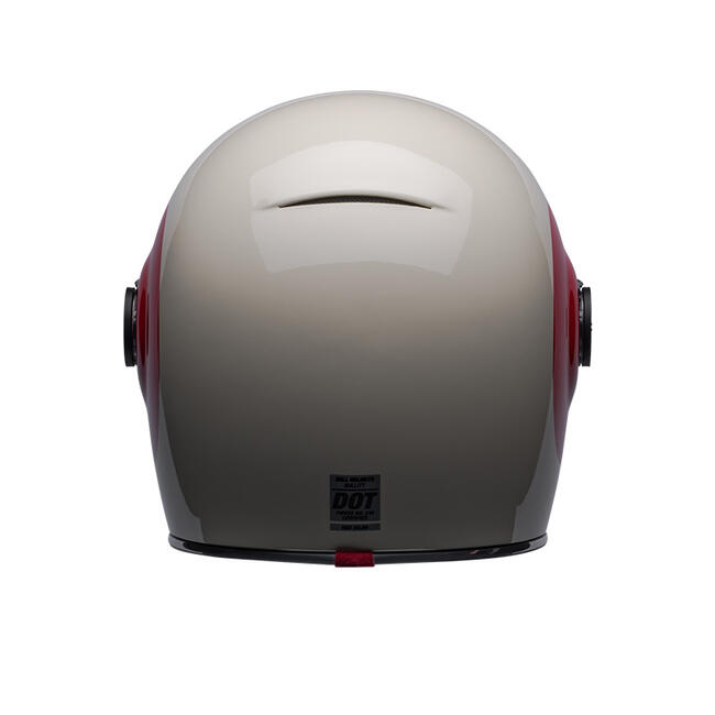 Casco Integrale Bullitt Tt Vintage White Oxblood Red Bell