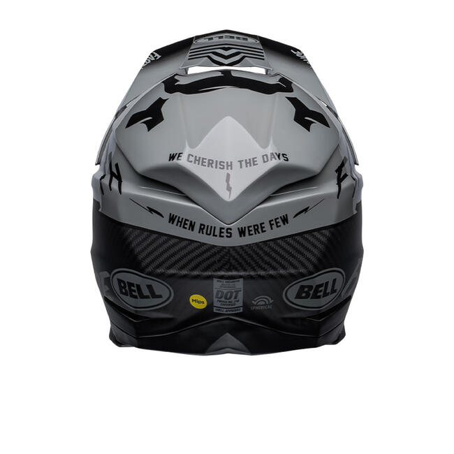 Casco Integrale Moto-10 Spherical Fasthouse Bmf Matte Gloss Gray Black  Nuova Omologazione Ece 22-06 Bell