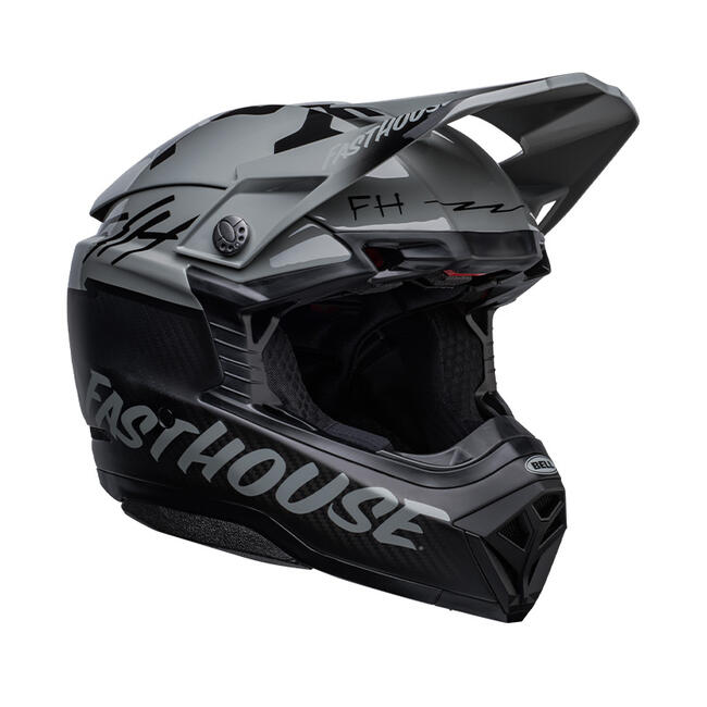 CASCO INTEGRALE MOTO-10 SPHERICAL FASTHOUSE BMF MATTE GLOSS GRAY BLACK  NUOVA OMOLOGAZIONE ECE 22-06 BELL   FuorigiriWeb 