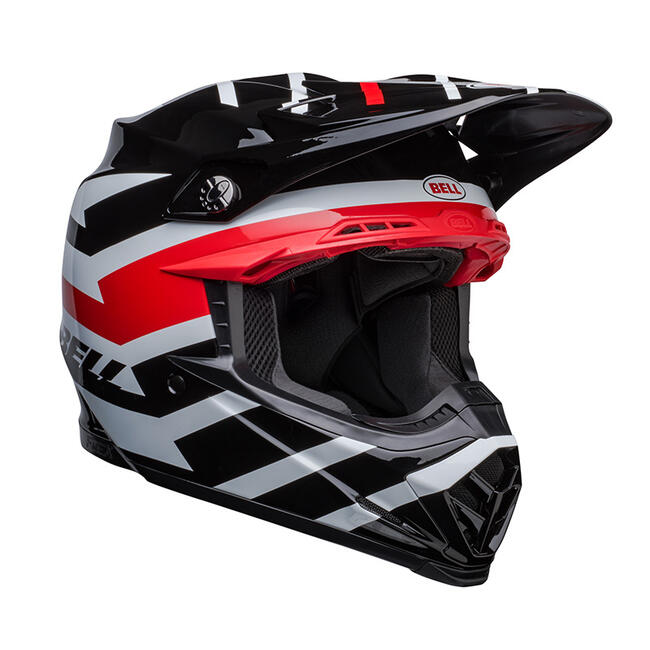 CASCO CROSS MOTO-9S FLEX BANSHEE BLACK RED NUOVA OMOLOGAZIONE ECE 22-06 BELL   FuorigiriWeb 