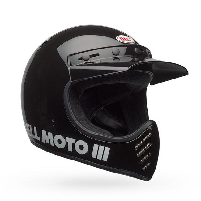 Casco Integrale Moto-3 Classic Gloss Black Nuova Omologazione Ece 22-06  Bell - Fuorigiriweb