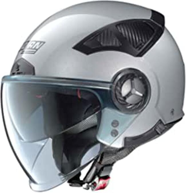 Casco Demi Jet N33 Evo Classic 001 Metal Silver Nolan