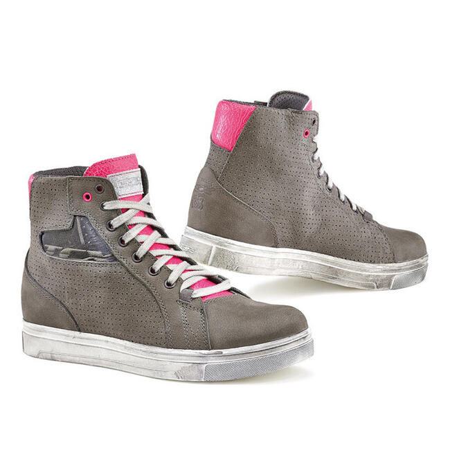 Tcx Scarpe Da Moto Grigio/rosa Donna