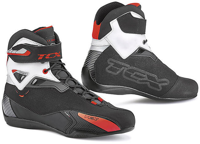 Tcx Scarpe Da Moto Nero/bianco Uomo