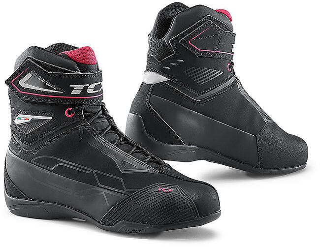 Tcx Scarpe Da Moto Nero/rosa Donna