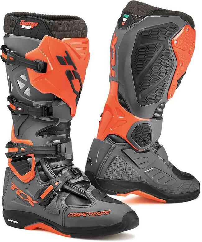 Scarpe Da Moto Grigio/arancio Tcx Uomo