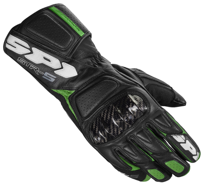 Guanto In Pelle Str-5 Uomo Spidi Nero Nero/rosso Nero/bianco Nero/verde
