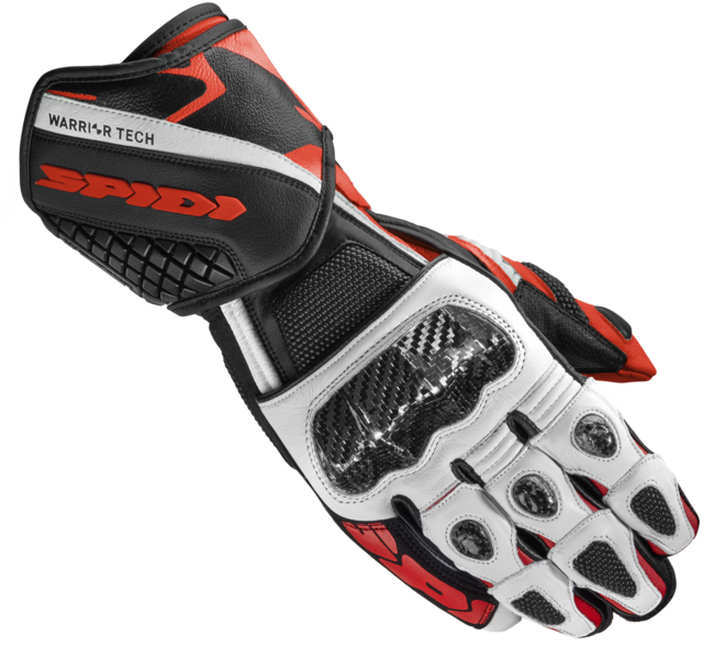 Guanto In Pelle Carbo 5 Uomo Spidi Nero/rosso