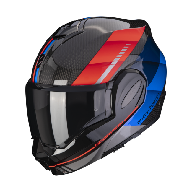 Caschi Modulari Nero/blu/rosso Scorpion