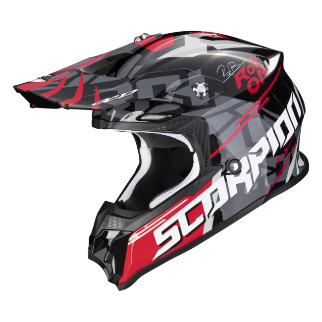 Scorpion Caschi Cross Nero/rosso