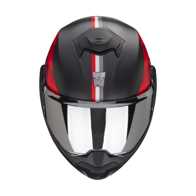 Caschi Modulari Nero/rosso Scorpion