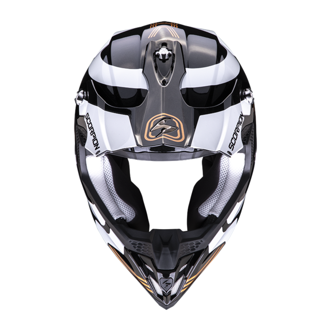 Caschi Cross Nero/oro Scorpion
