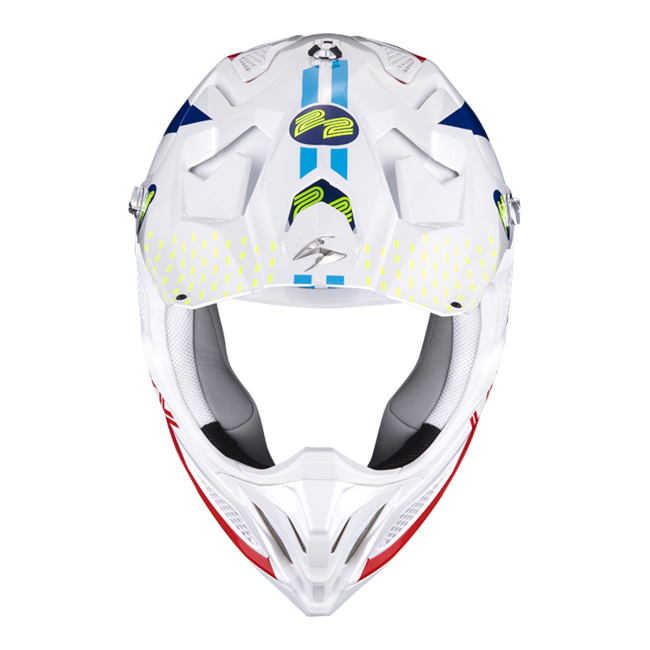 Scorpion Caschi Cross Bianco/blu