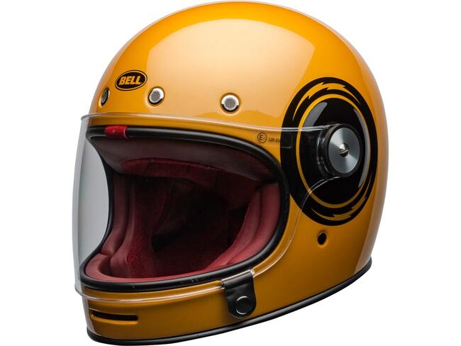 Casco Integrale Bullitt Dlx Flow Gloss Yellow Black Bell