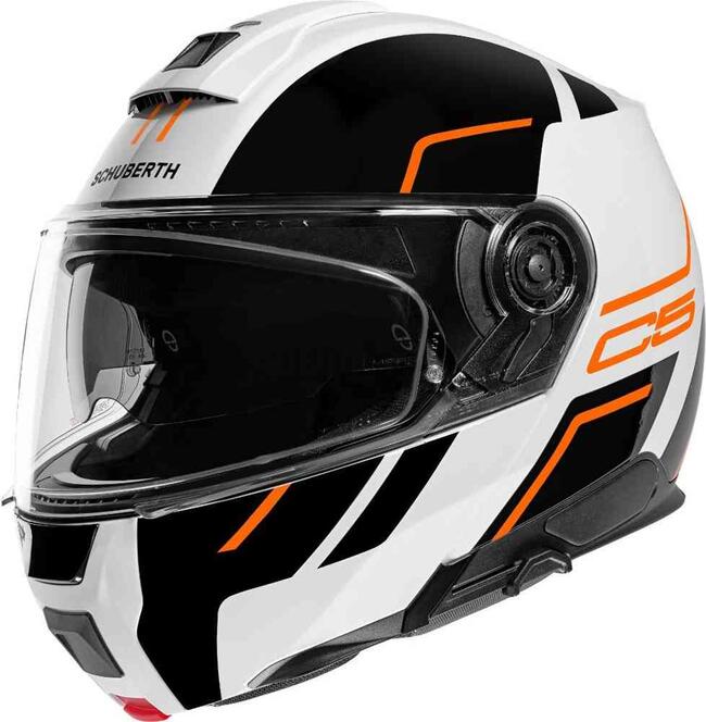 Casco Modulare C5 Schuberth Master Orange Bianco/arancio