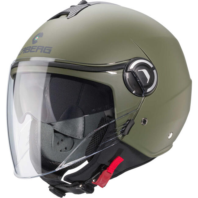 Caberg Caschi Demijet Verde Militare