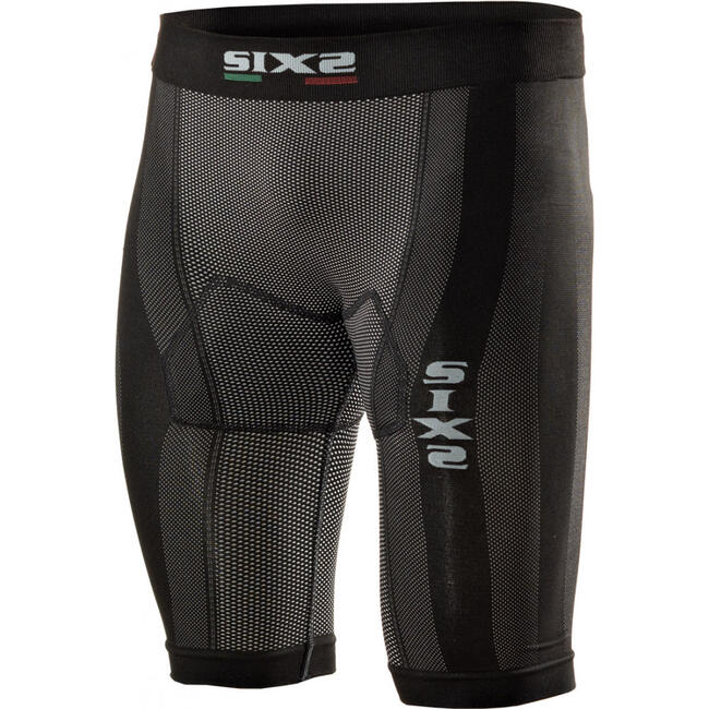 Pantaloncino Con Fondello Moto Six2 Black Carbon