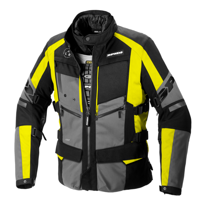 Giacca Da Moto 4 Season Evo H2out Uomo Spidi Nero/giallo